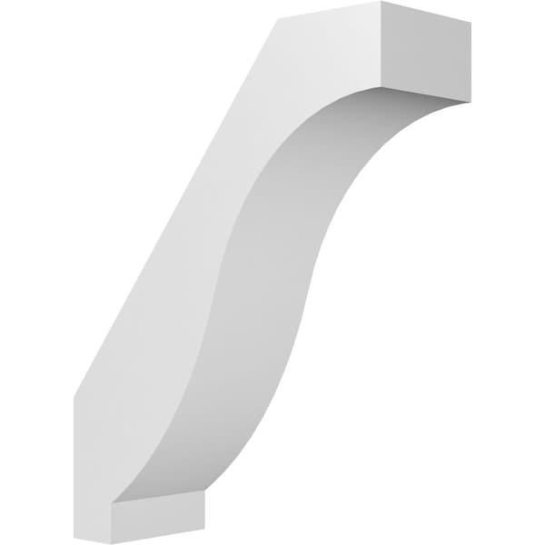 Ekena Millwork 5-in. W x 14-in. D x 18-in. H Baker Architectural Grade PVC Knee Brace BRCP05X14X18BKR - main